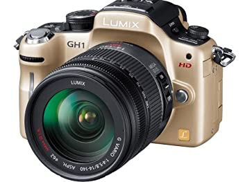 【未使用】【中古】 パナソニック デジタル一眼カメラ LUMIX GH1 レンズキットコンフォートゴールド DMC-GH1K-N