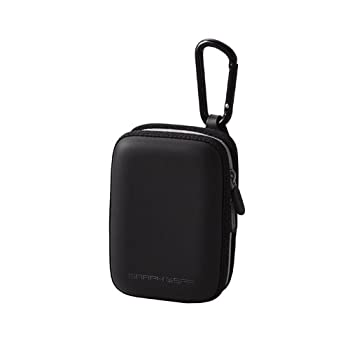 【中古-非常に良い】 エレコム デジタルカメラケース セミハードケース 撥水加工 カラビナ付 EVA素材 Mサイズ [ 参考収容寸法 64×24×98mm ] ブラック DGB-046BK