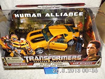 楽天ムジカ＆フェリーチェ楽天市場店【中古】 Transformers 2 Revenge of the Fallen Movie Human Alliance Bumblebee with Sam Witwicky