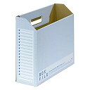 【中古】 プラス ファイルボックス エコノミー 10冊 A4横 背幅100mm ブルー 553-988