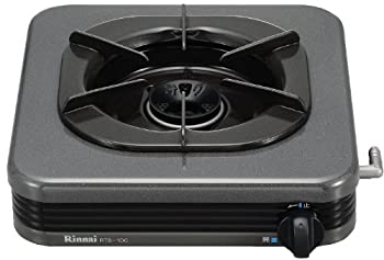 【未使用】【中古】 リンナイ 1口コンロ (都市ガス12A・13A用) ブラック RTS-1DC-13A