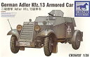 【未使用】【中古】 ブロンコモデル 1/35 アドラーKfz.13 軽4輪装甲自動車MG機銃塔 プラモデル(3)