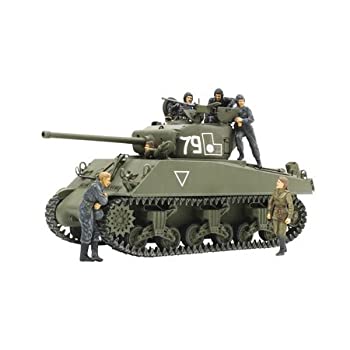 【中古-非常に良い】 タミヤ スケール限定シリーズ 1/35 ソビエト M4A2 (76) W シャーマン戦車 (人形6体付き) 25105