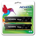 【中古】 Adata デスクトップ用 DDR3メモリー 8GB (2x4GB) DDR3 1600 PC3 RAM AX3U1600GC4G9-2G