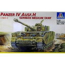 【未使用】【中古】 イタレリ 236 ドイツ戦車 4号H型 (タミヤ・イタレリシリーズ:39236)