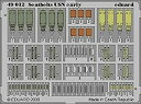 【中古-非常に良い】 49-012 1/48 WW アメリカ海軍航空隊シートベルト初期タイプ カラーエッチング Seatbelts USN