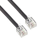 【中古-非常に良い】 ミヨシ モジュラケーブル 6極4芯 2芯 20m ブラック tc-420bk