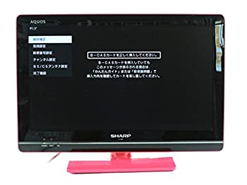 【中古】 SHARP シャープ 19V型 液晶 テレビ AQUOS LC-19K5-P ハイビジョン HDD (外付) 2011年モデル