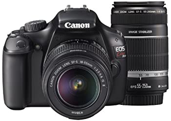 š Canon Υ ǥե EOS Kiss X50 ֥륺७å EF-S18-55mm/EF-S55-25mm° ֥å KISSX50BK-WKIT