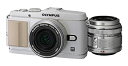 【中古-非常に良い】 OLYMPUS オリンパス ミラーレス一眼 PEN E-P3 ツインレンズキット ホワイト E-P3 TKIT WHT