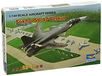 【未使用】【中古】 トランペッター 1/144 ロシア軍 スホーイ Su-47 ベルクート プラモデル