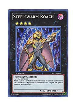 【未使用】【中古】 遊戯王 英語版 GENF-EN099 Steelswarm Roach インヴェルズ ローチ Unlimited Edition (シークレットレア)