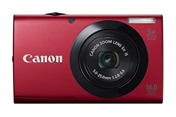 【中古】 Canon キャノン デジタルカメラ PowerShot A3400IS レッド 光学5倍ズーム タッチパネル PSA3400IS (RE)