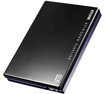 【未使用】【中古】 I-O DATA USB3.0対応 ポータブルハードディスク カクうす ブラック×ブルー 1TB HDPC-UT1.0K