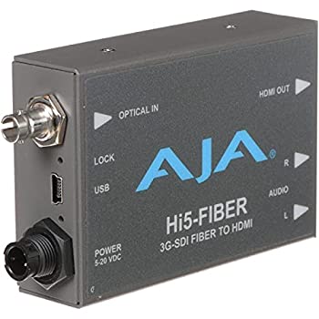 【未使用】【中古】 AJA Hi5-Fiber HD SD-SDI オーバーファイバー - HDMI ビデオおよびオーディオコンバーター