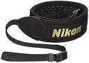 【中古-非常に良い】 Nikon ニコン ネックストラップ 一眼レフ用 シンプル ブラック AN-SNP001