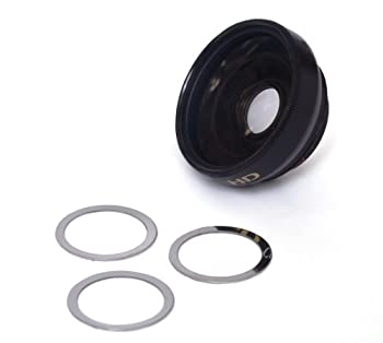 【未使用】【中古】 0.45X 広角レンズ (HD) クローム仕上げW/マクロ 磁気タイプfor Foscam f19821W / fi9831W