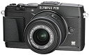 【中古】 OLYMPUS オリンパス ミラーレス一眼 PEN E-P5 14-42mm レンズキット (ビューファインダー VF-4セット) ブラック E-P5 14-42mm LKIT BLK