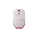 【未使用】【中古】 エレコム マウス ワイヤレス (レシーバー付属) Sサイズ 小型 3ボタン BlueLED ふわっと軽い 小型軽量 50g ピンク M-BL...