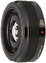 【中古】 パナソニック 単焦点レンズ マイクロフォーサーズ用 ルミックス G 20mm F1.7 II ASPH. ブラック H-H020A-K(2)