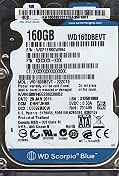 【中古】 Western Digital パーツ wd1600bevt-22zct0