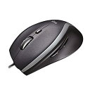 【中古-非常に良い】 ロジクール 有線 マウス M500t 高速スクロールホイール 7ボタン USB ブラック