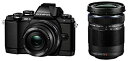【中古】 OLYMPUS オリンパス OM-D E-M10 ダブルズームキット ブラック ミラーレス一眼 OM-D E-M10 DZKIT BLK(2)
