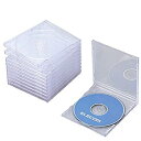 【未使用】【中古】 エレコム CD/DVDプラケース/1枚収納/10パック/クリア