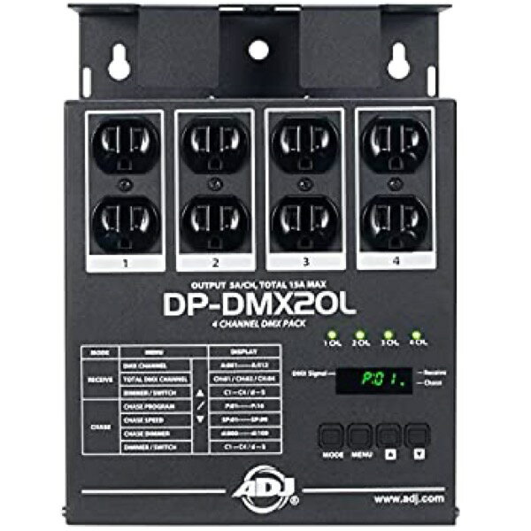 š ADJ Products DP-DMX20L DMX DIMMER PACK 4CHL 20AMP by ADJ Products