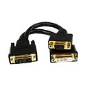 【中古】 StarTech.com DVI-I接続DVI-D HD15 VGA 分岐ケーブル 20cm Wyse製920302-02L代替品 DVI920302...