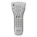 【中古】 シャープ 液晶テレビ用リモコン RRMCGA266WJSA(0106380158)