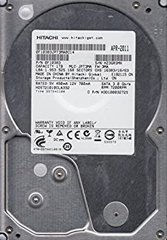 【未使用】【中古】 HDS721010CLA332 PN 0F10383 MLC JPT3MA 日立1TB SATA 3.5ハードドライブ