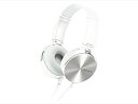 【中古】 ソニー SONY ヘッドホン MDR-XB450 : 密閉型 折りたたみ式 ホワイト MDR-XB450 W