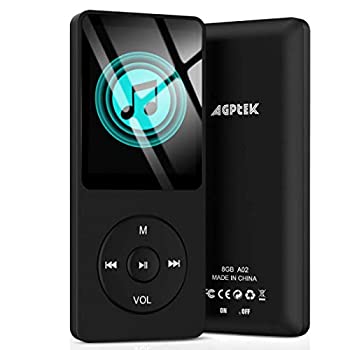 【中古】 AGPtEK A02 音楽再生なら最大70時間のロスレスサウンドMP3プレーヤー 容量8GB ブラック