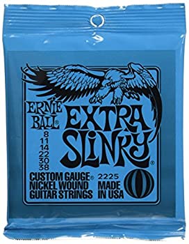 【中古-非常に良い】 ERNIE BALL ギター弦 エクストラ (08-38) 3セット 2225 EXTRA SLINKY 3SET