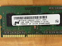 【未使用】【中古】 Micron mt8jsf12864hz-1g1?F1?1?GBノートブックSODIMM ddr3?pc8500? ( 1066?) Unbuf 1.5?V 1rx8?204p 128?mx64?128?mx8(2)