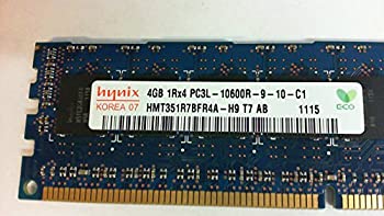 【未使用】【中古】 Hynix HMT351R7BFR4A-H9 4GB サーバー DIMM DDR3 PC10600 (1333) REG ECC 1.35v 1RX4 240 512MX72 512mX4 CL9