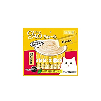 【未使用】【中古】 チャオ (CIAO) 猫用おやつ ちゅ~る まぐろ ほたてミックス味 14グラム (x 20)