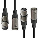 【未使用】【中古】 AxcessAbles XLR-XLR20 プロフェッショナルXLRオーディオケーブル スタジオステージホームスタジオ用 20フィート 2本パック(2)