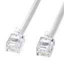 【未使用】【中古】 サンワサプライ モジュラーケーブル(白) 10m TEL-N1-10N2