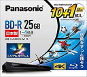 【中古-非常に良い】 パナソニック 4倍速ブルーレイディスク(追記)25GB10枚+50GB1枚P LM-BR25LW11S