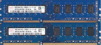 【未使用】【中古】 Hynix 12800U (DDR2-1600) 4GB x 2枚組 合計8GB デュアルチャンネル 品