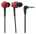 【未使用】【中古】 audio technica オーディオテクニカ イヤホン カナル型 ハイレゾ対応 レッド ATH-CKR70 RD(2)