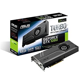 【中古】 ASUS NVIDIA GeForce GTX1080ビデオカード メモリ8GB TURBO-GTX1080-8G