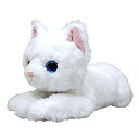 【中古-非常に良い】 ひざねこ ぬいぐるみ ホワイト オッドアイ Sサイズ