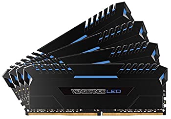 楽天ムジカ＆フェリーチェ楽天市場店【中古】 CORSAIR Vengeance Blue LED DDR4 3000Mhz 32GB （8GBx4） 288pin UDIMM MM3197 CMU32GX4M4C3000C15B