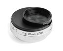 【未使用】【中古】 Lensbaby 単焦点レンズ Trio 28 28mm F3.5 ソニーαEマウント Sweet Velvet twist切替式 マニュアルフォーカス フルサイズ対応 シルバー