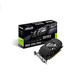 【未使用】【中古】 ASUS PH-GTX1050-2G NVIDIA GeForce GTX 1050 2 GB GDDR5 PCIe 3.0 x16 DVIグラフ..