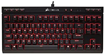 【未使用】【中古】 CORSAIR K63 Red LED -日本語キーボード- [Cherry MX Redキースイッチ採用 コンパクト テンキーレスゲーミングキーボード] KB395 CH-9115020-JP