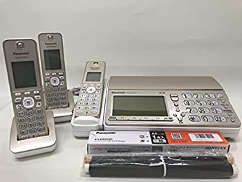 【中古】 Panasonic パナソニック デジタルコードレス普通紙ファクス (子機2台付き) シャンパンゴールド KX-PZ710DW-N